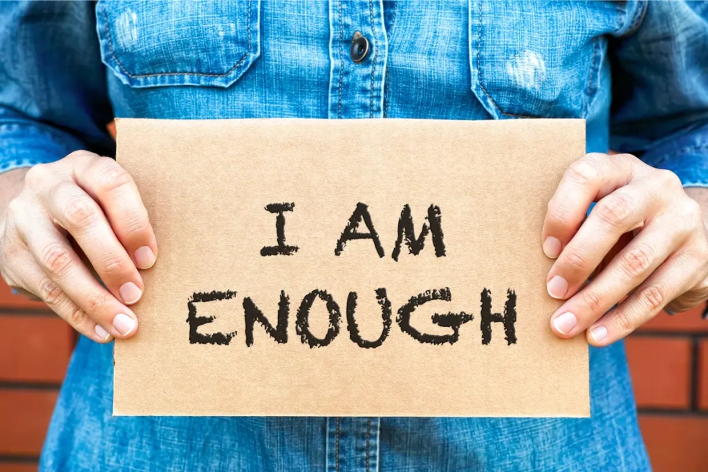 Release i am not enough and step into your true worth i am enough